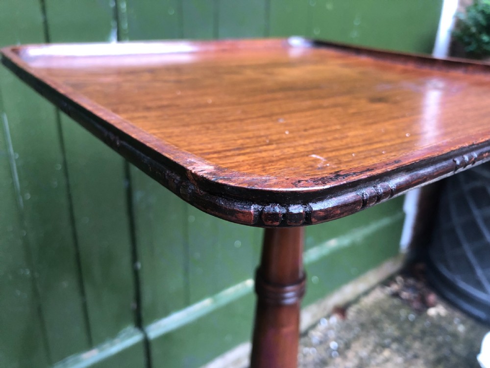 Early C19th George IV period mahogany lamp table or ‘flower stand’ . View IX