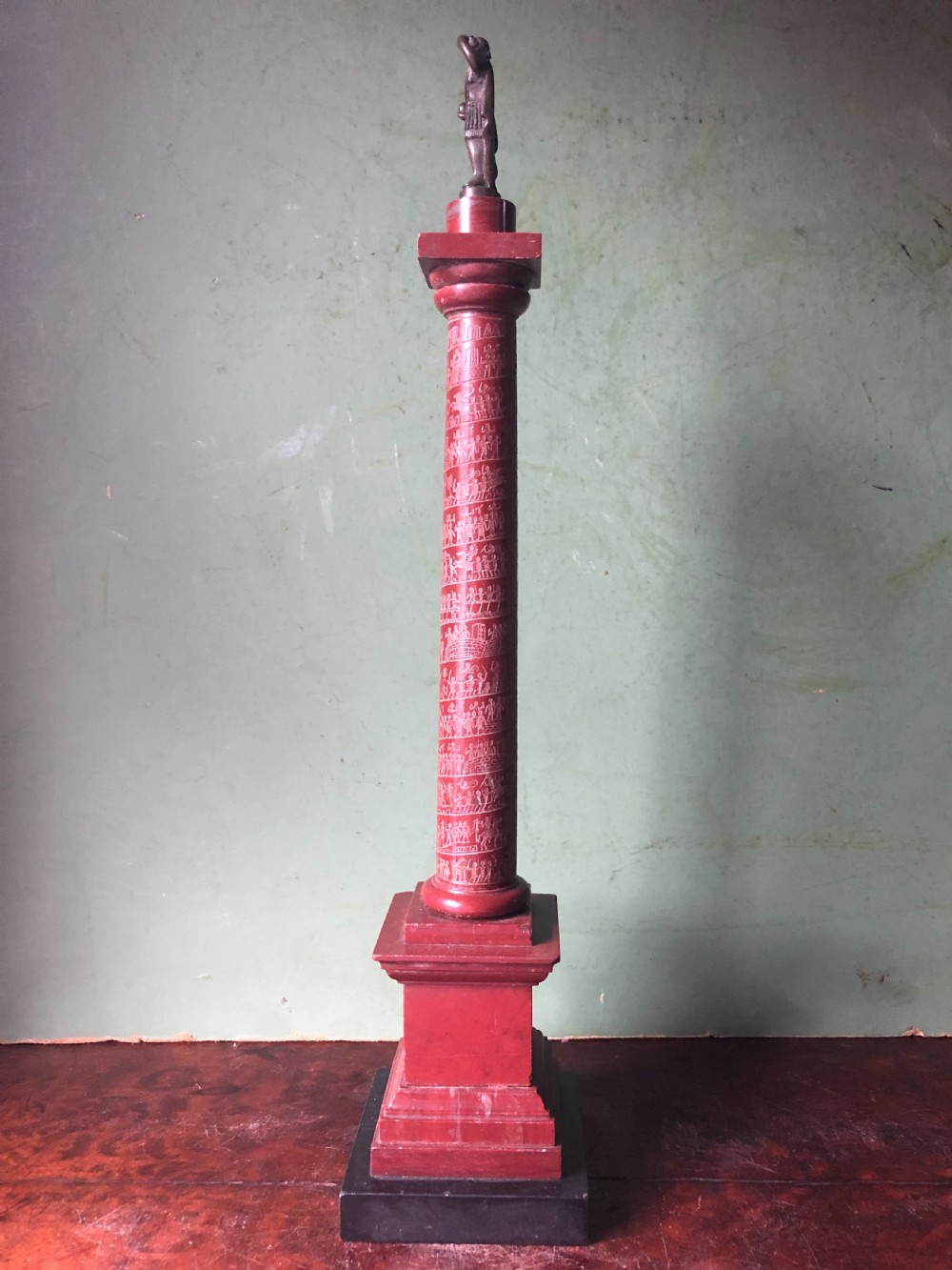Fine quality group of 3 early C19th Italian marble  ‘Grand Tour’ souvenir architectural reduction models from ancient Rome .  View XI