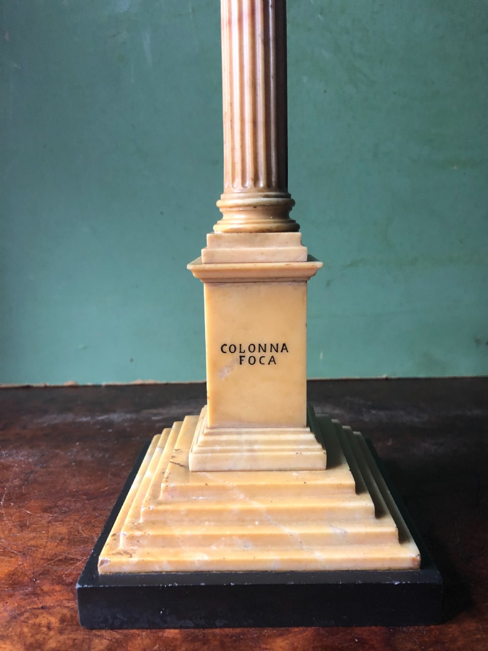 Fine quality group of 3 early C19th Italian marble  ‘Grand Tour’ souvenir architectural reduction models from ancient Rome .  View XX