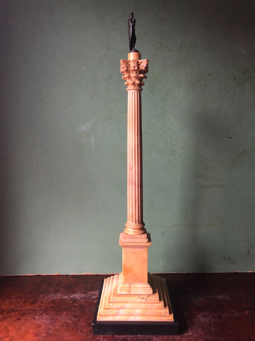 Fine quality group of 3 early C19th Italian marble  ‘Grand Tour’ souvenir architectural reduction models from ancient Rome .  View XXIV
