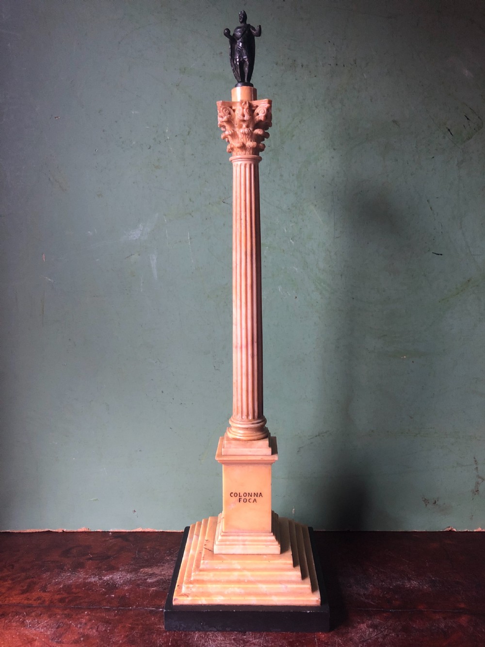 Fine quality group of 3 early C19th Italian marble  ‘Grand Tour’ souvenir architectural reduction models from ancient Rome .  View XXVII
