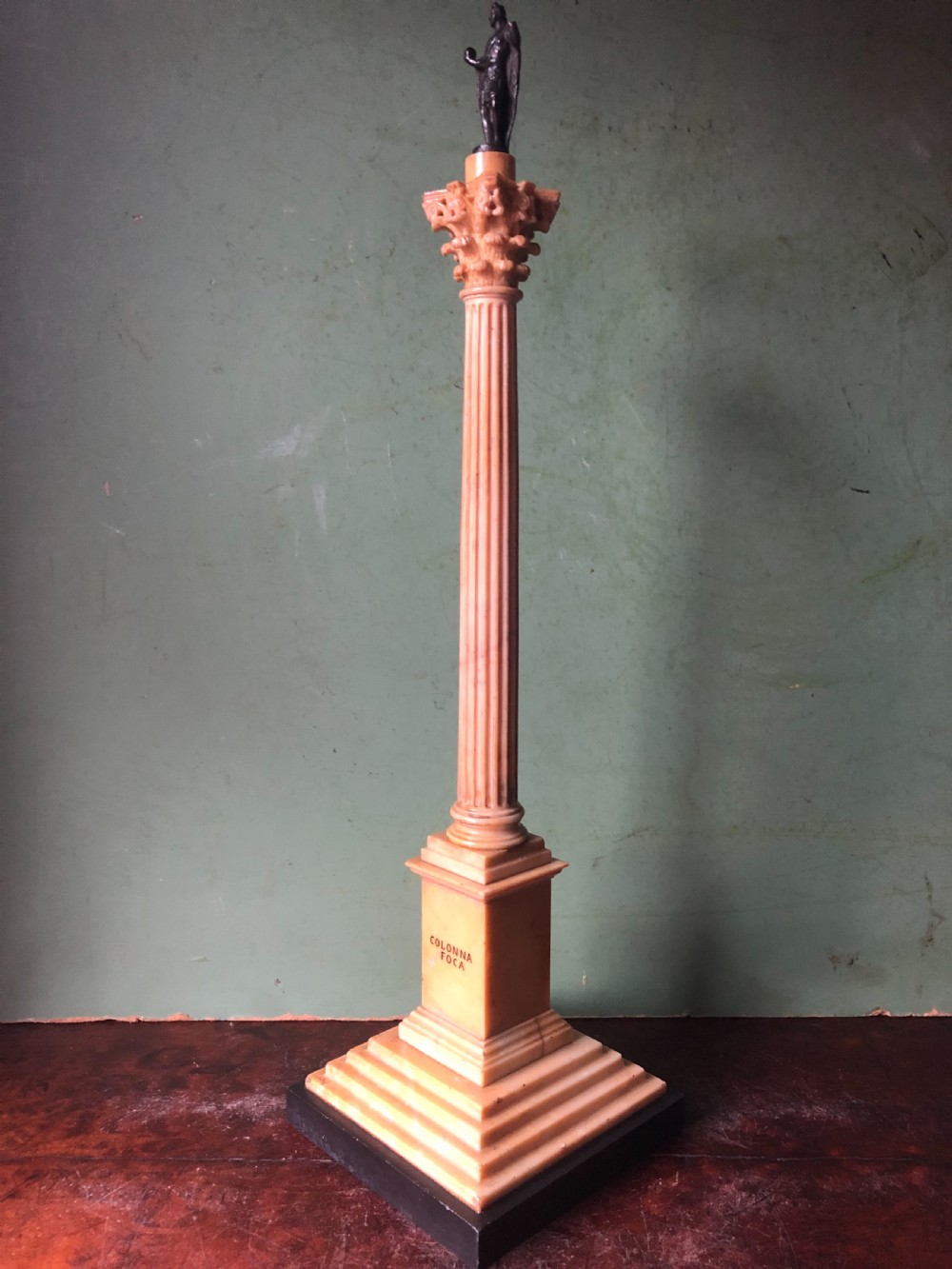 Fine quality group of 3 early C19th Italian marble  ‘Grand Tour’ souvenir architectural reduction models from ancient Rome .  View XXVIII