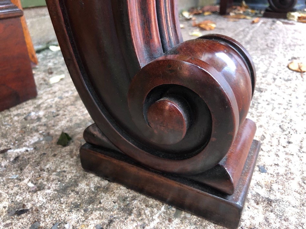 Early C19th William IV period figured mahogany console table of bold design. View XX