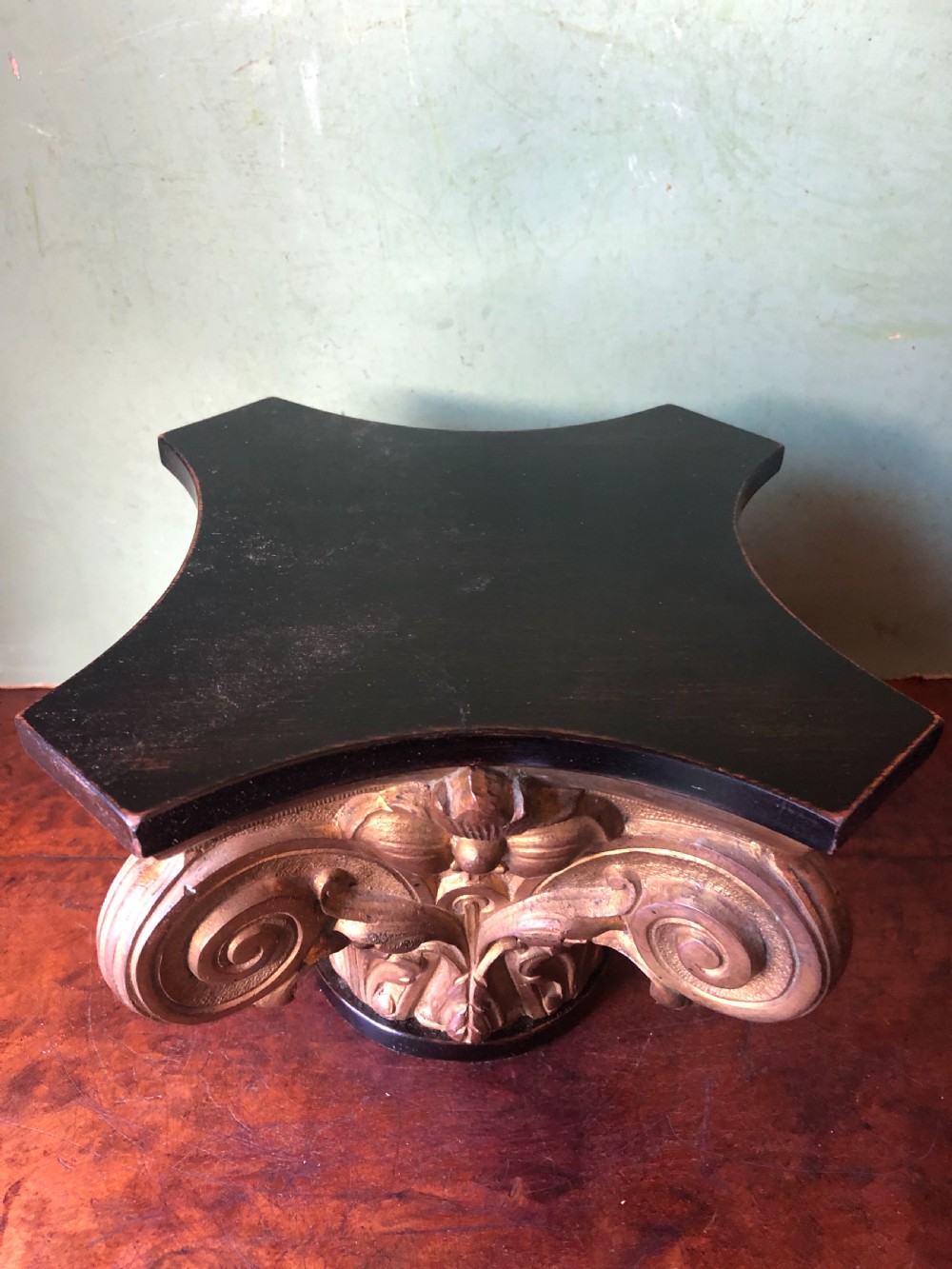 Decorative mid C19th gilded ormolu bronze study of a Corinthian capital . View XI