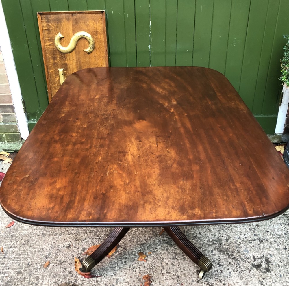 Elegant early C19th Regency period mahogany ‘tilt-top’ breakfast table . View XXIV