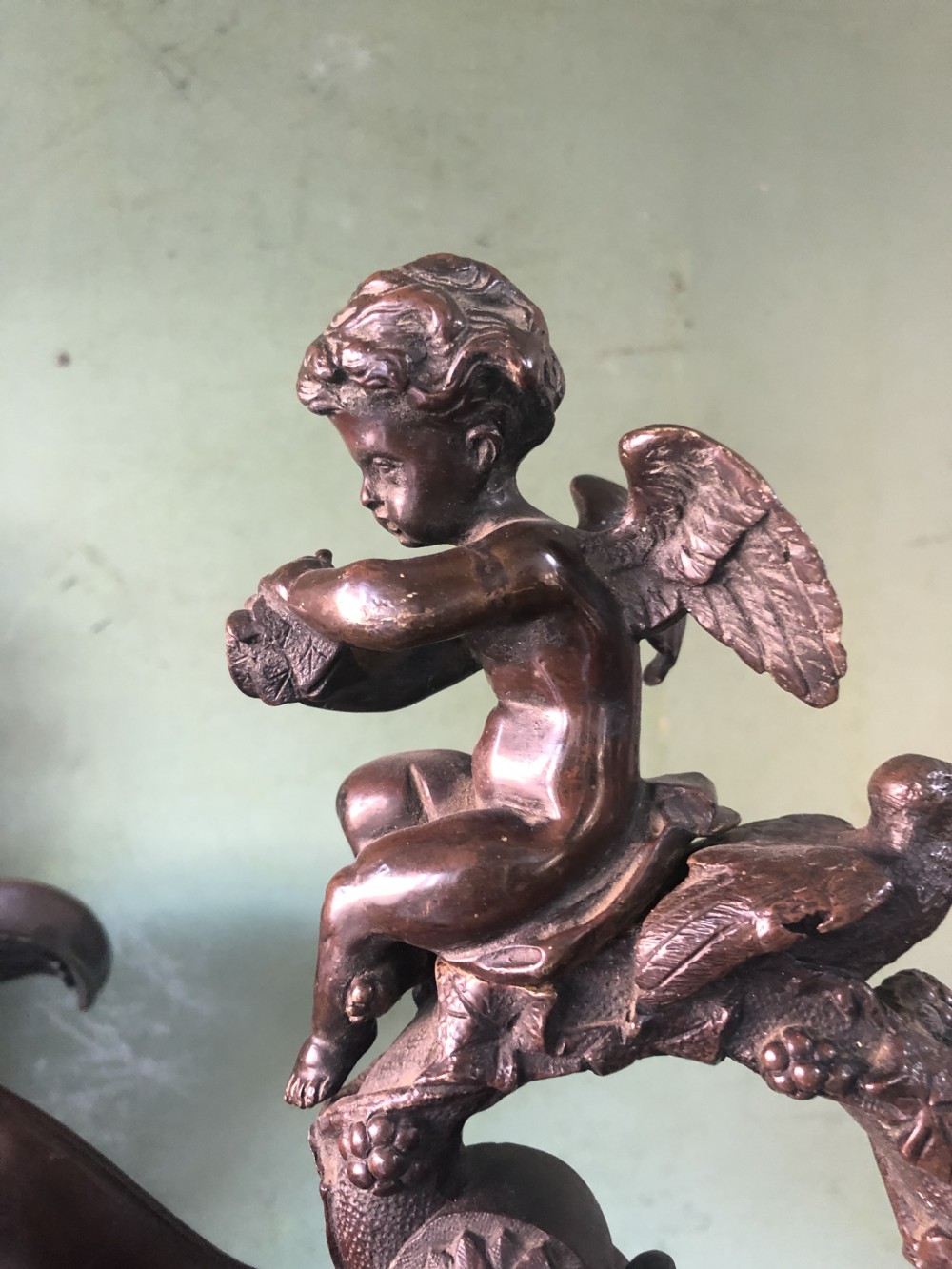 Pair of large mid C19th Italianate cast bronze ewers in the Renaissance revival style. View XVII