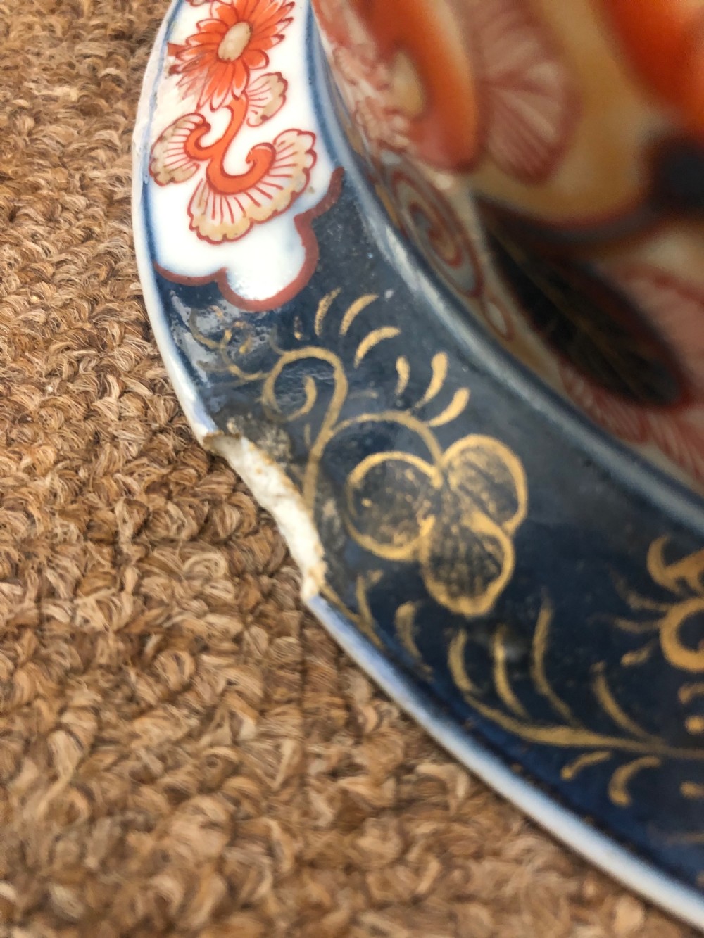 Pair of mid C19th Japanese Imari design porcelain vases probably by Samson of Paris  View XVIII