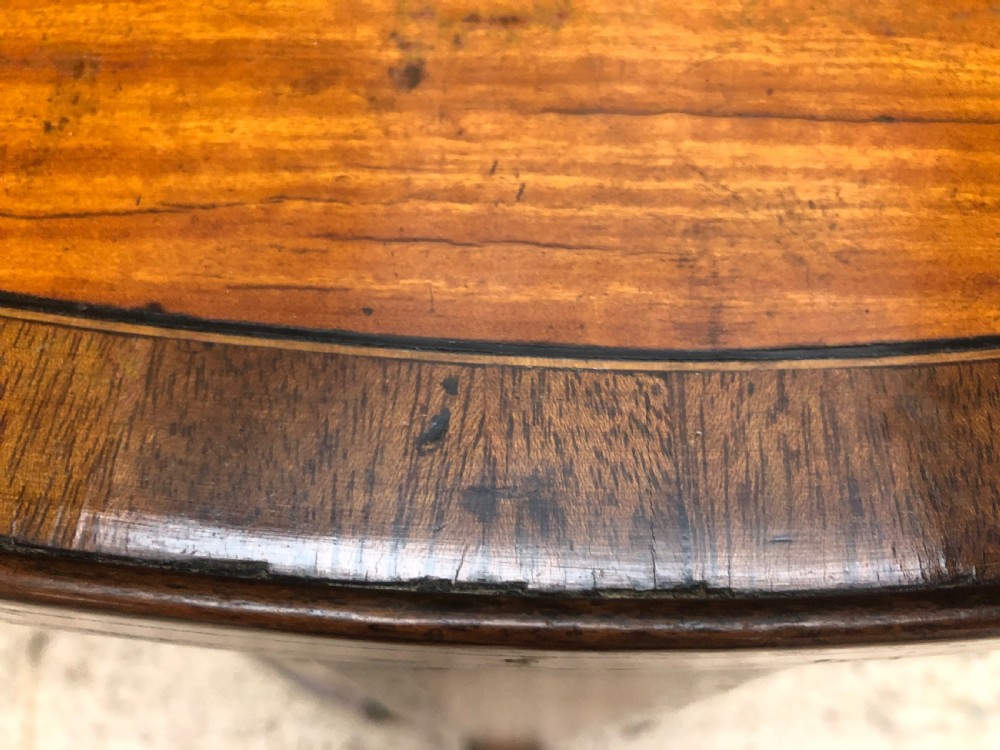 Late C18th Dutch neo-classical design satinwood demi-lune commode . View XVIII