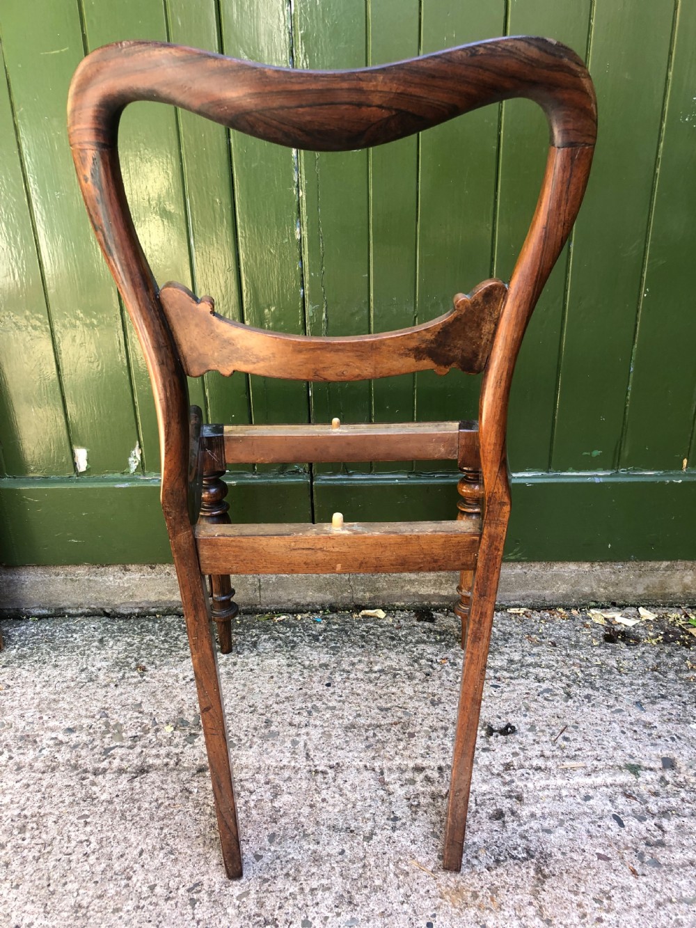 Set of 6 early C19th William IV period carved rosewood dining chairs. View XVII
