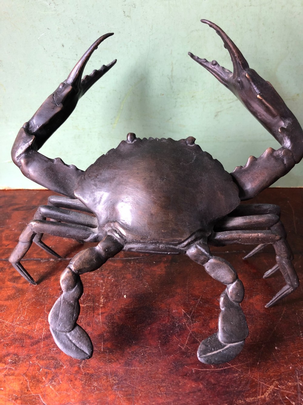 Late C19th  Japanese Meiji period bronze study of a crab . View XI