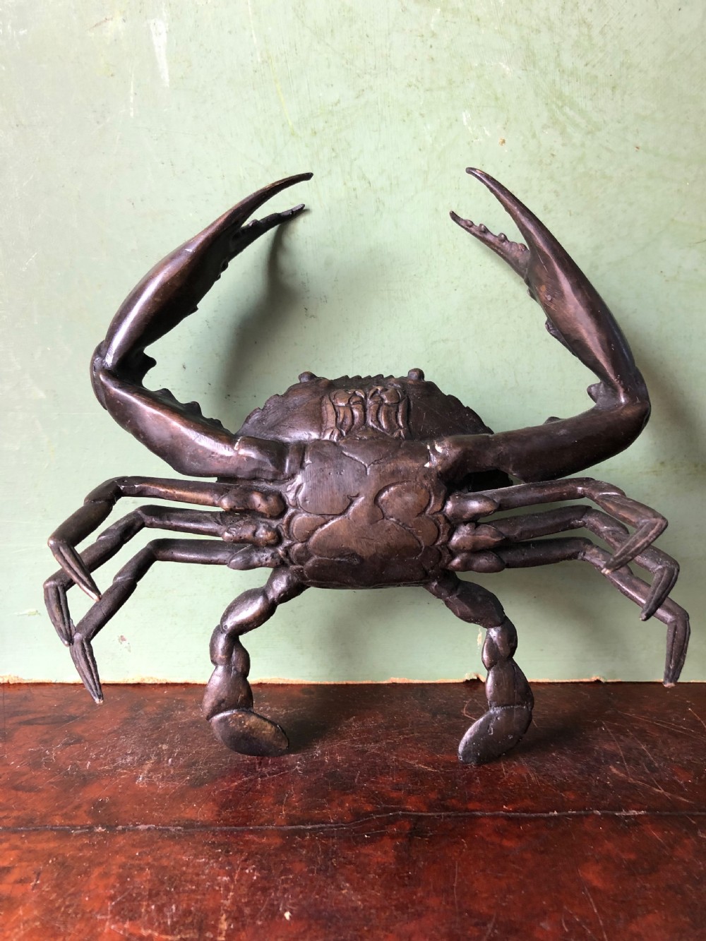 Late C19th  Japanese Meiji period bronze study of a crab . View XII