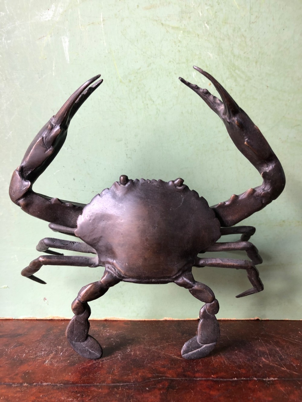 Late C19th  Japanese Meiji period bronze study of a crab . View XV