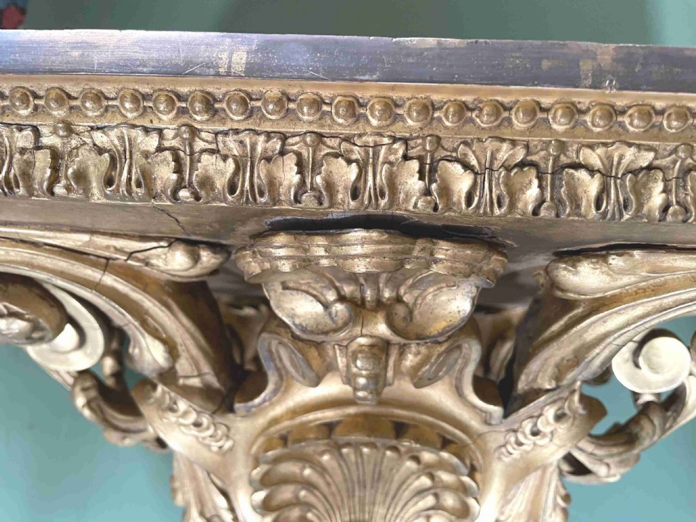 A large scale late C19th French rococo-style gilt-wood and gilded gesso wall bracket in the Louis XVI taste . View VI