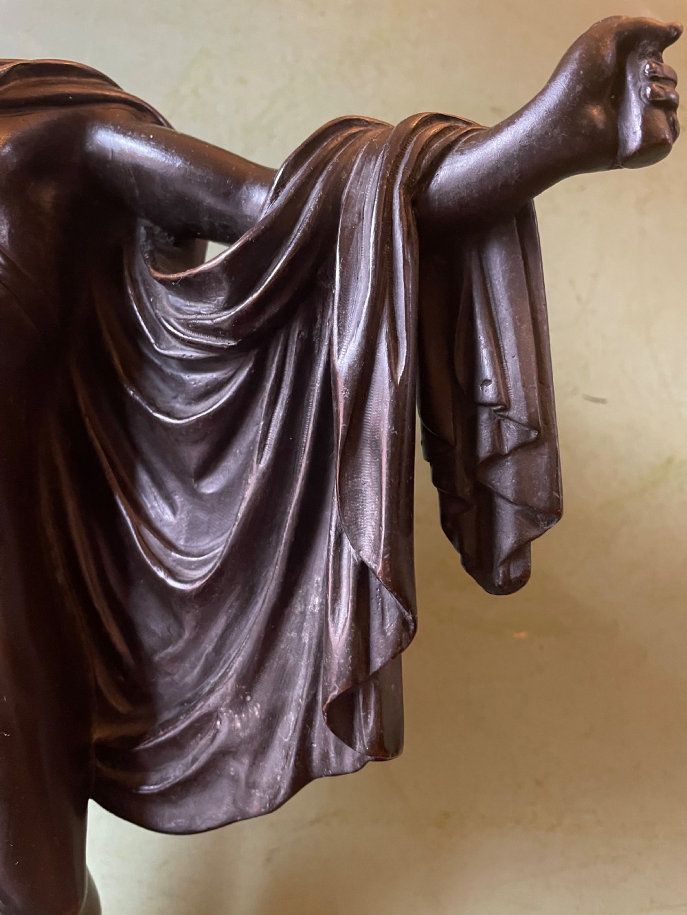 Mid C19th Italian ‘Grand Tour’ souvenir bronze study of “The Apollo Belvedere”, after the antique  View XI