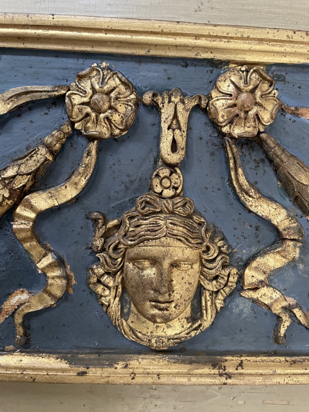 Early C19th French Empire style ‘trumeau’  mirror . View V