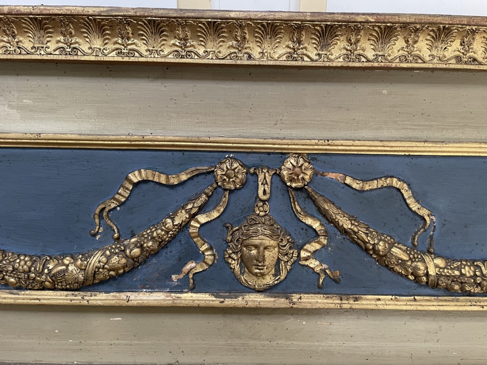 Early C19th French Empire style ‘trumeau’  mirror . View VII