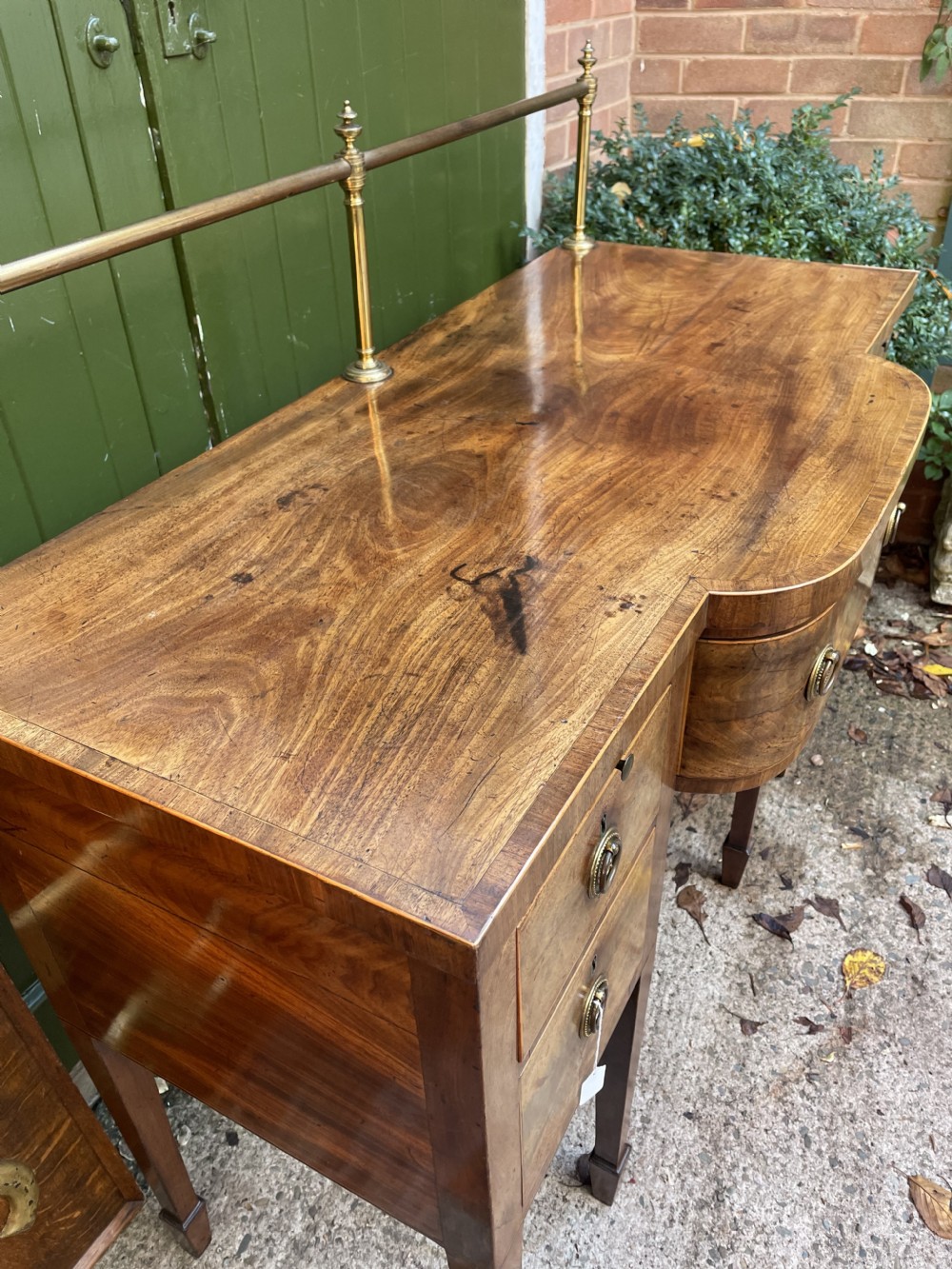 C18th George III Sheraton period mahogany sideboard View III