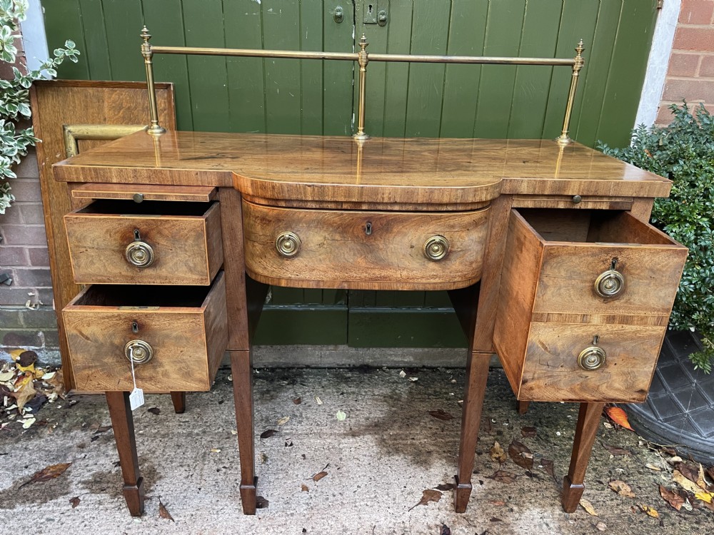 C18th George III Sheraton period mahogany sideboard View IV