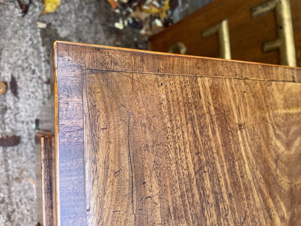 C18th George III Sheraton period mahogany sideboard View VII