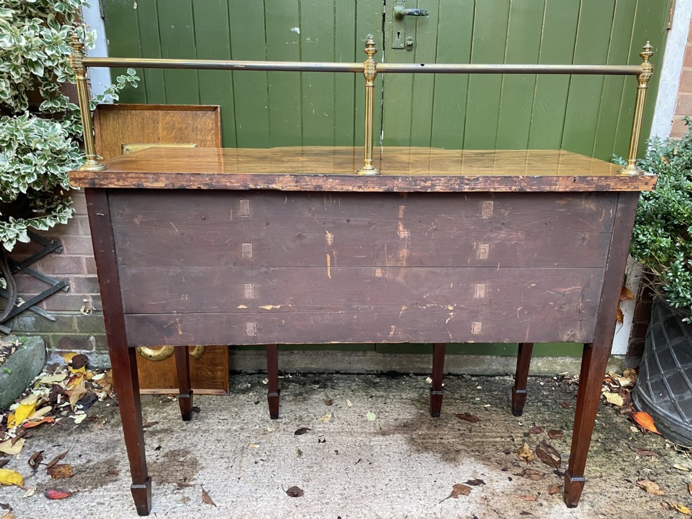 C18th George III Sheraton period mahogany sideboard View XIV