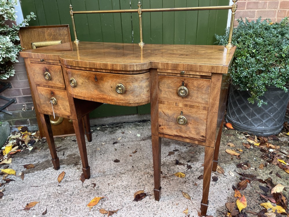 C18th George III Sheraton period mahogany sideboard View XV