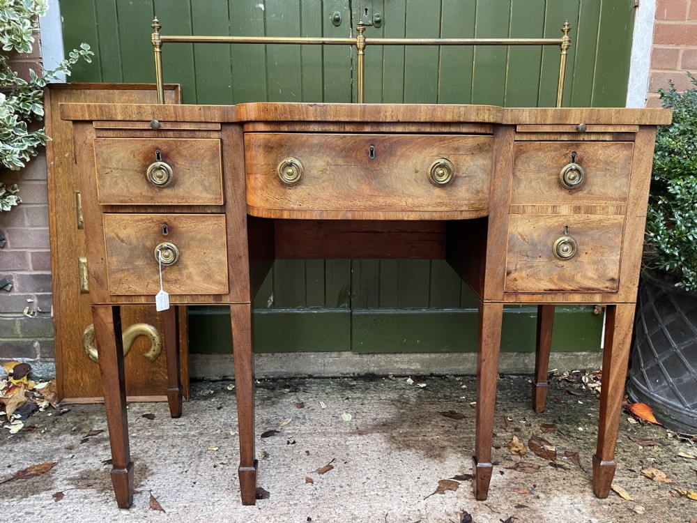 C18th George III Sheraton period mahogany sideboard View XIX