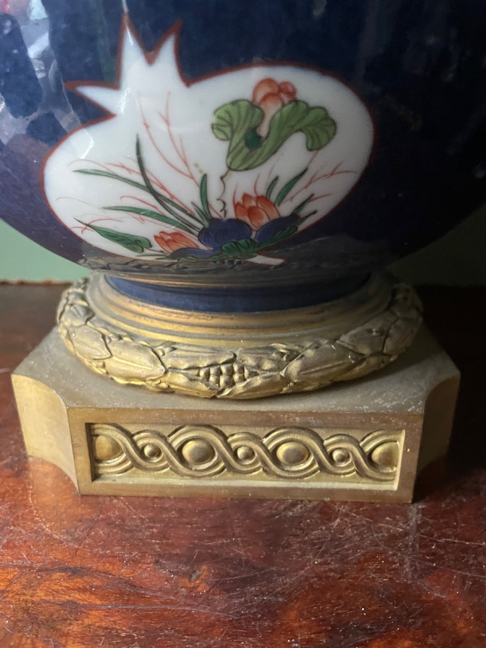 Pair of mid C19th French Chinese-style porcelain vases by Samson of Paris . View XVII