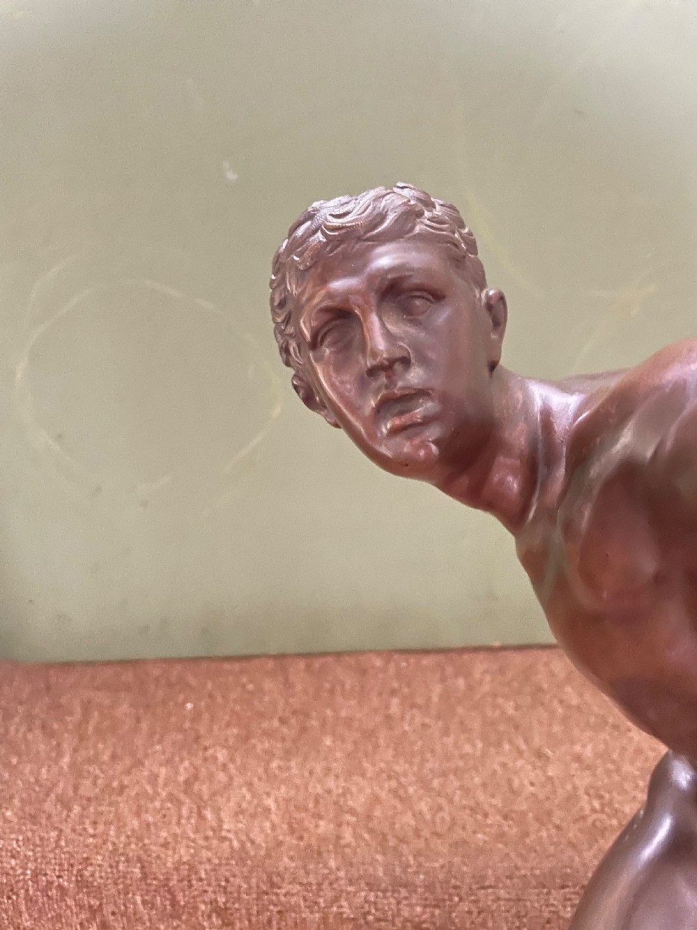 Large late C19th French ‘Grand Tour’ souvenir bronze study , after the antique, of “The Borghese Gladiator “. View V