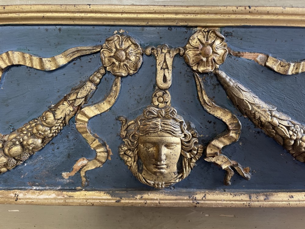 Early C19th French Empire style ‘trumeau’  mirror . View XIX