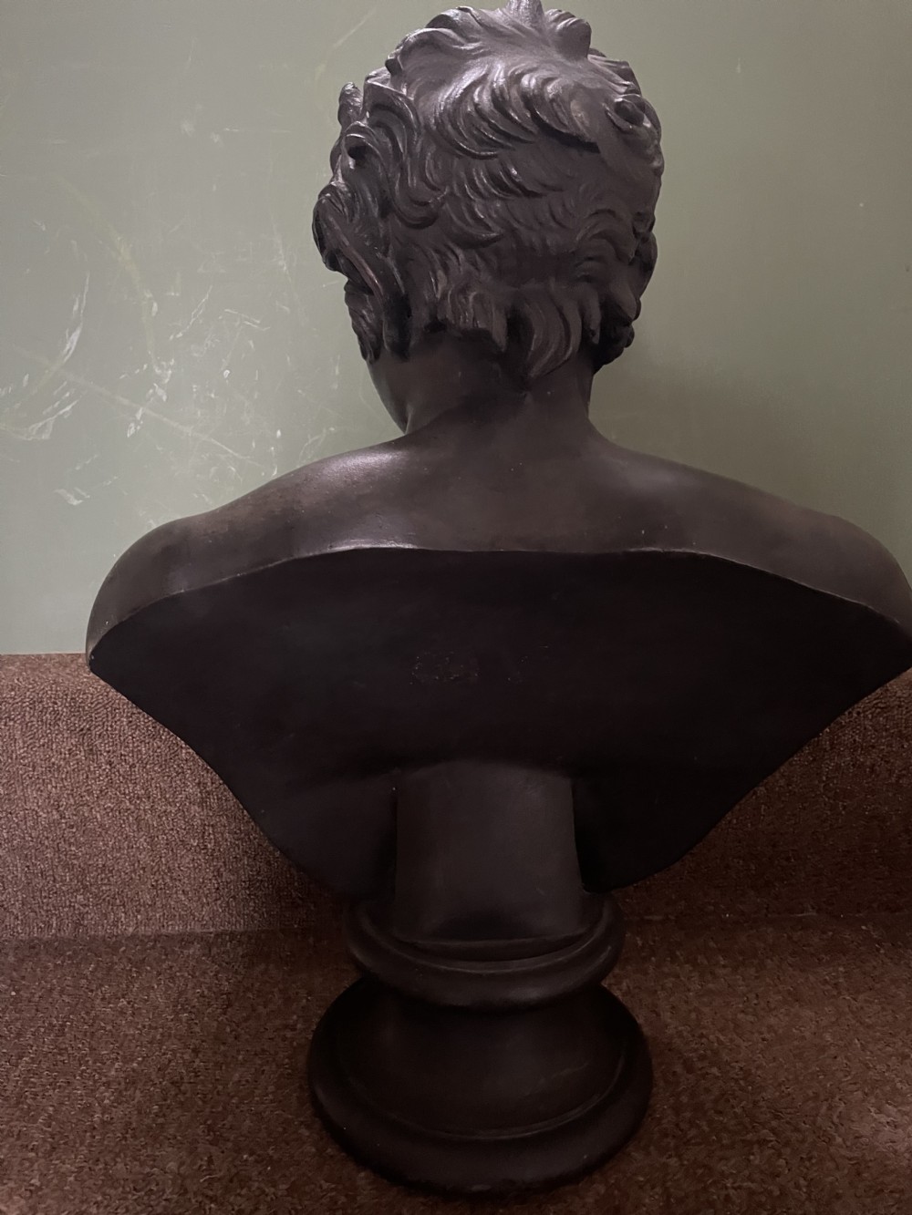 C19th Italian ‘Grand Tour’ souvenir bronze bust study , after the antique, of  “The Albani Faun” .  View XXI