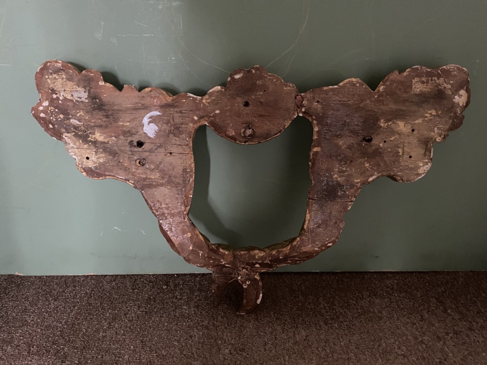 Mid C19th Italian carved giltwood wall appliqué . View IX