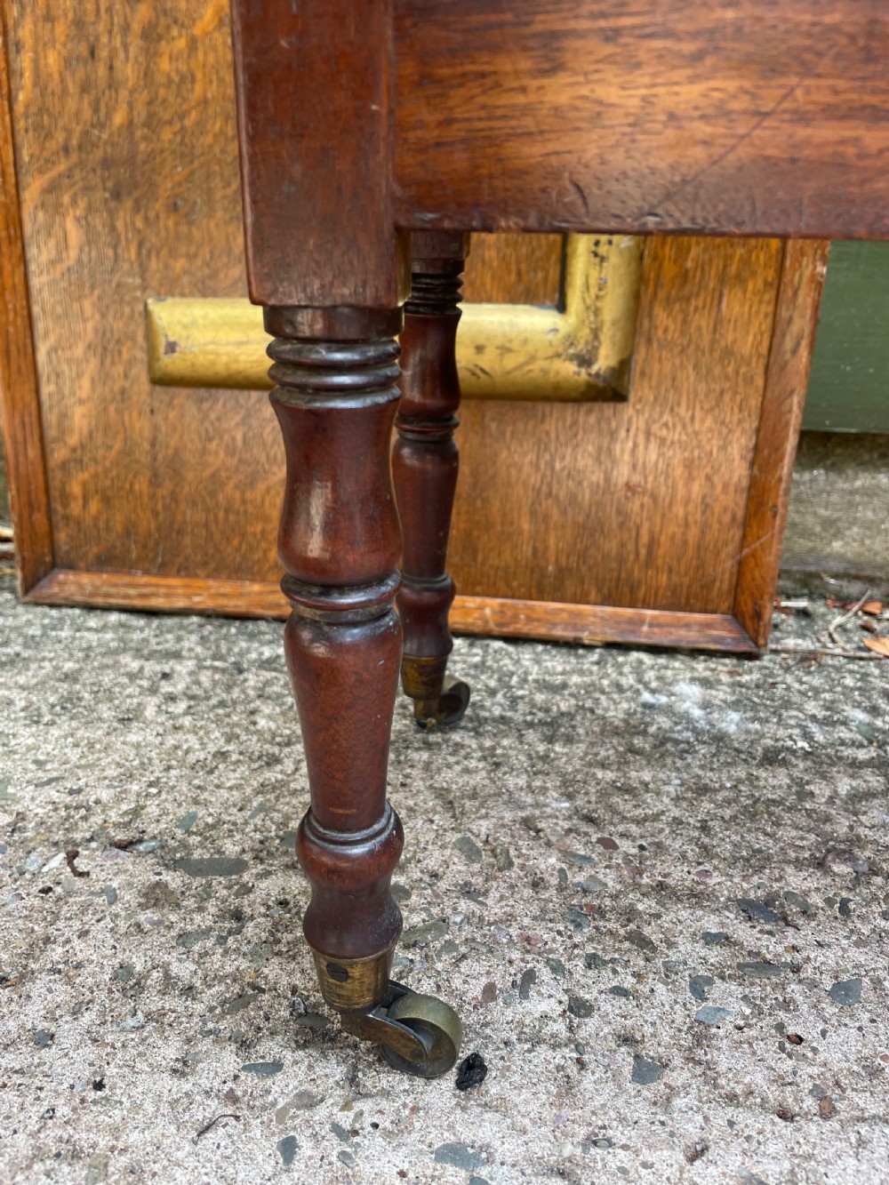 Early C19th late George III mahogany canterbury of unusually rare narrow scale and proportions. View XI