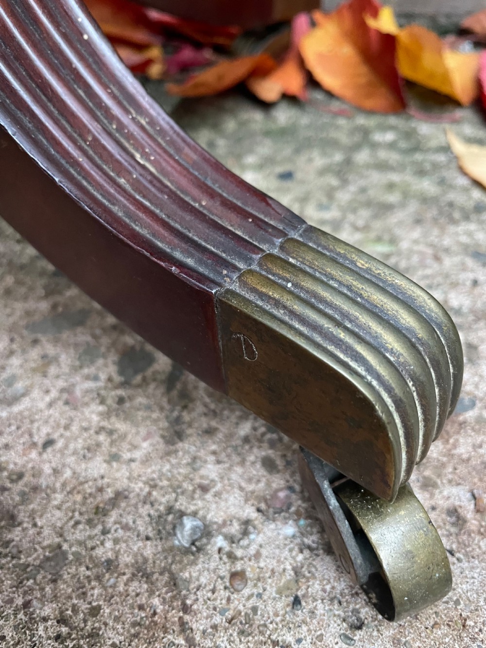 Early C19th Regency period Irish carved mahogany cellarette. View XI