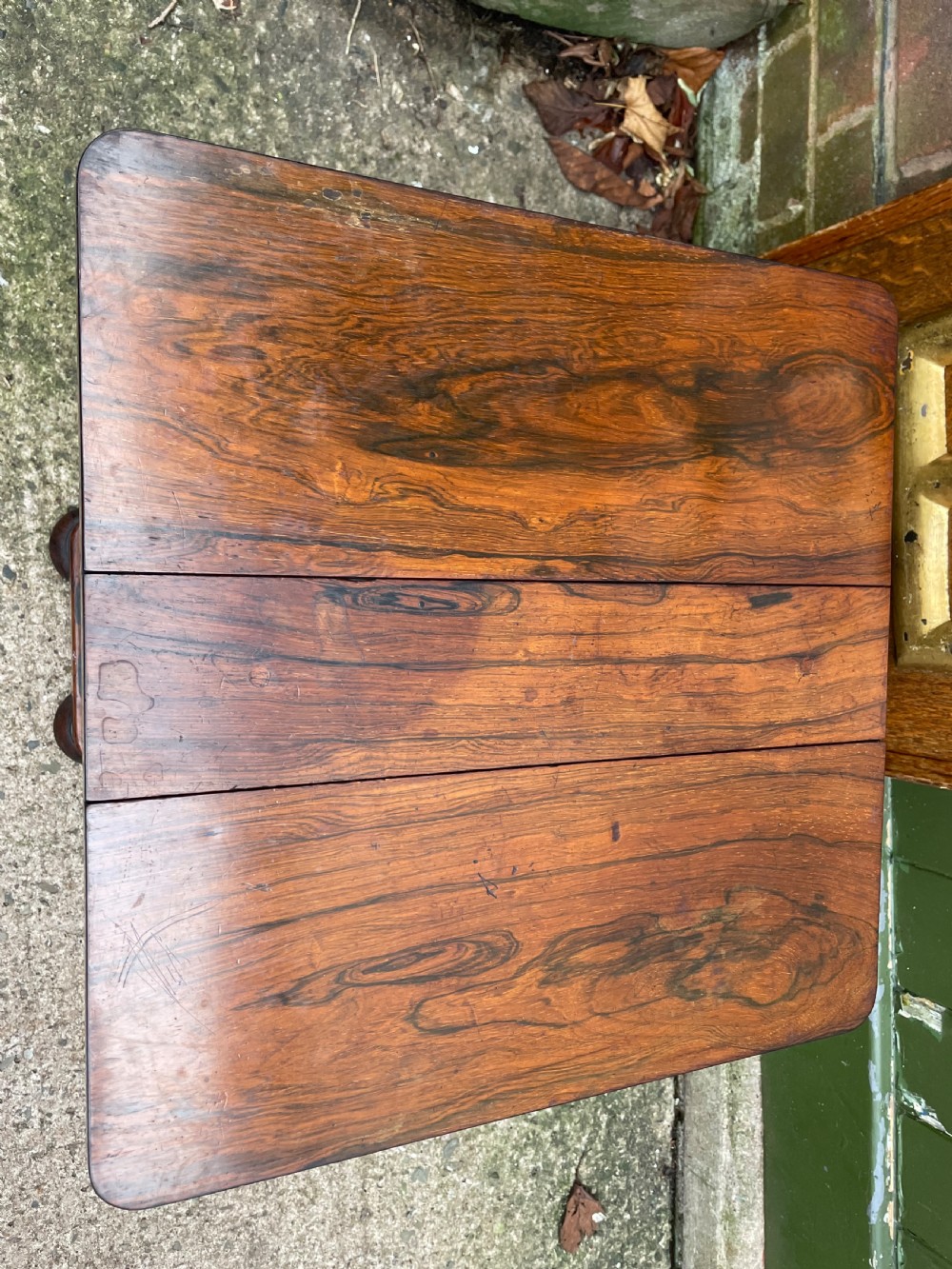 Early C19th George IV period miniature rosewood rectangular drop-leaf ‘Sutherland’ table by Gillows of Lancaster.  View XI