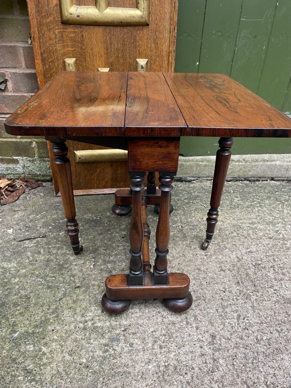 Early C19th George IV period miniature rosewood rectangular drop-leaf ‘Sutherland’ table by Gillows of Lancaster.  View XIV
