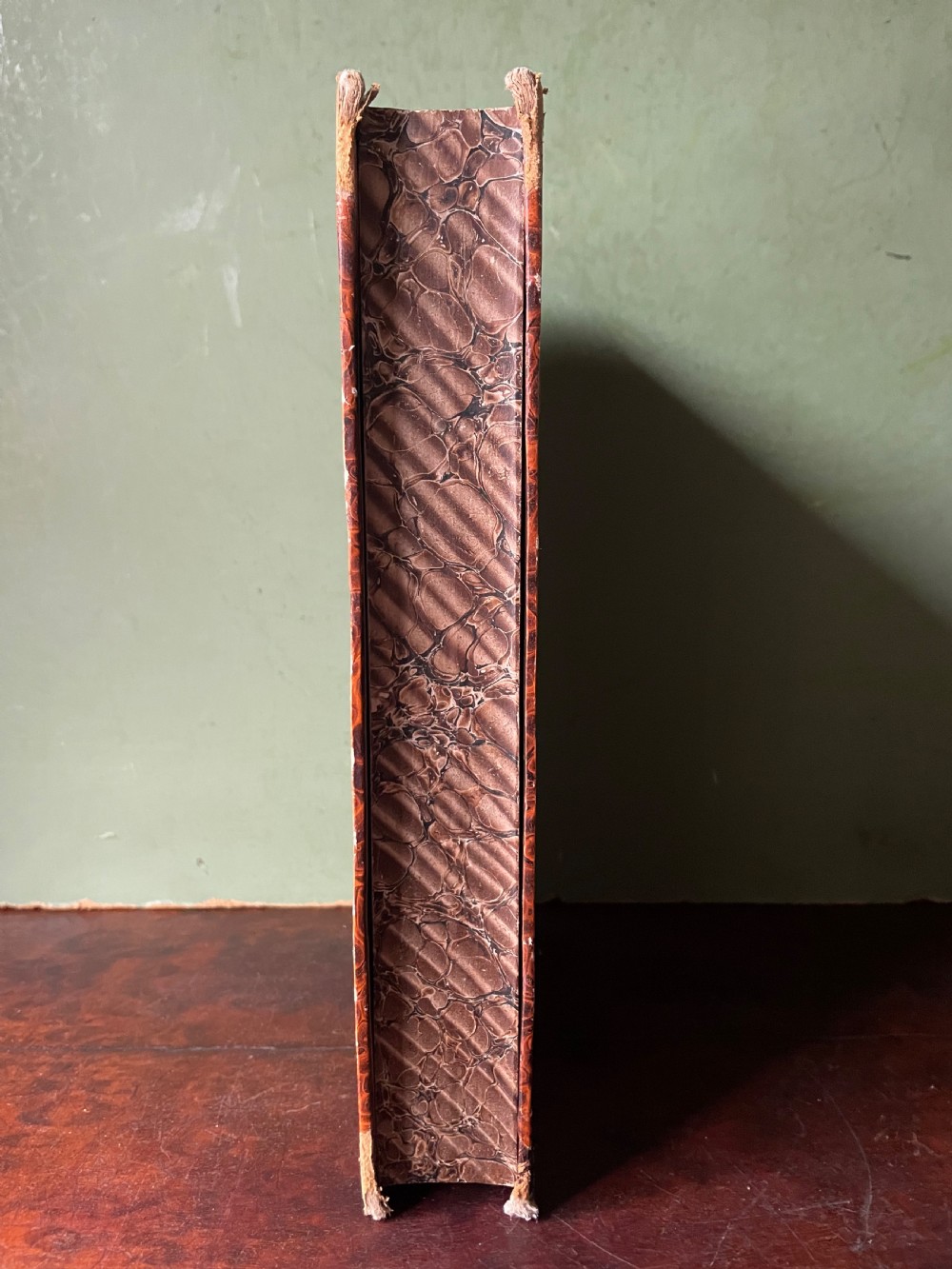 Mid C19th Italian ‘Grand Tour’ souvenir double-sided faux book containing a selection of various plaster intaglios by Paoletti. View XVIII