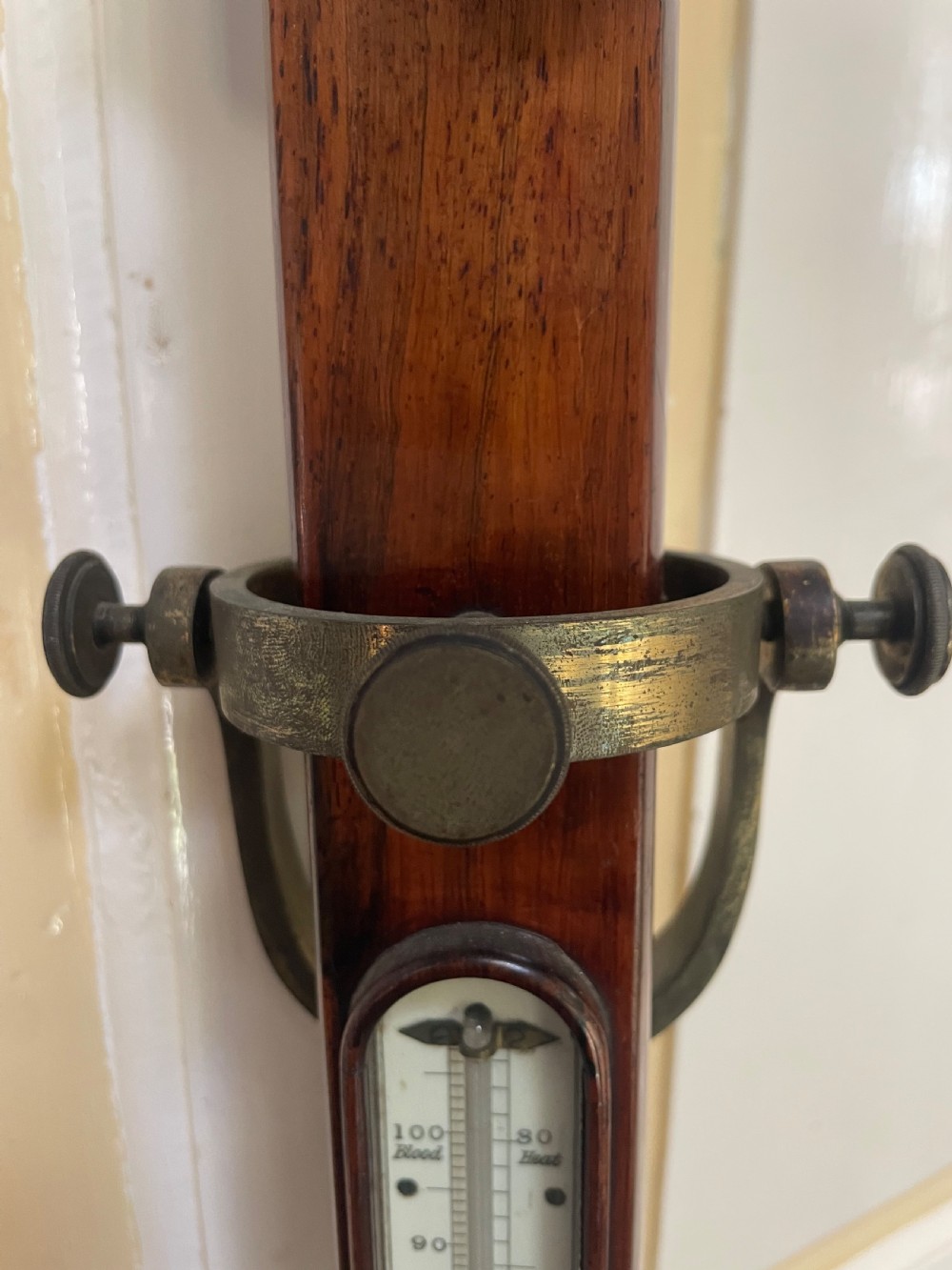 Early C19th rosewood-cased brass-mounted marine ‘stick’ barometer signed by Stebbing & Son of Portsmouth  View VI