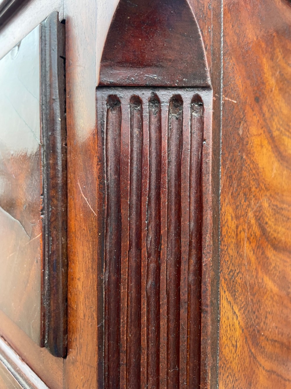 Fine mid C18th George II Chippendale period mahogany chest-on-chest . View V