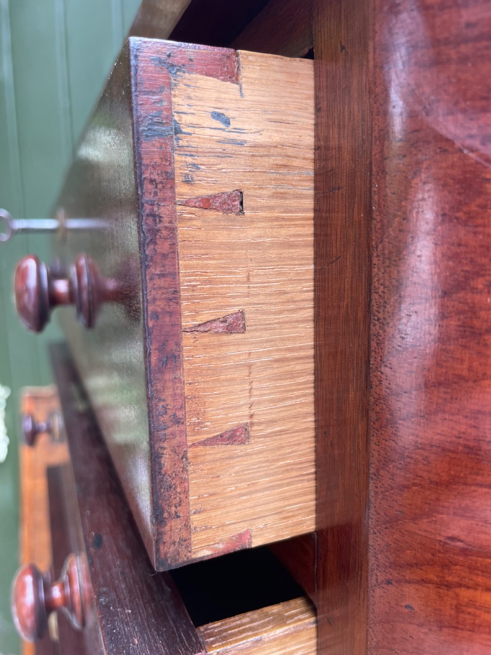 Fine quality early C19th George IV period mahogany pedestal chest of 8 drawers. View VIII