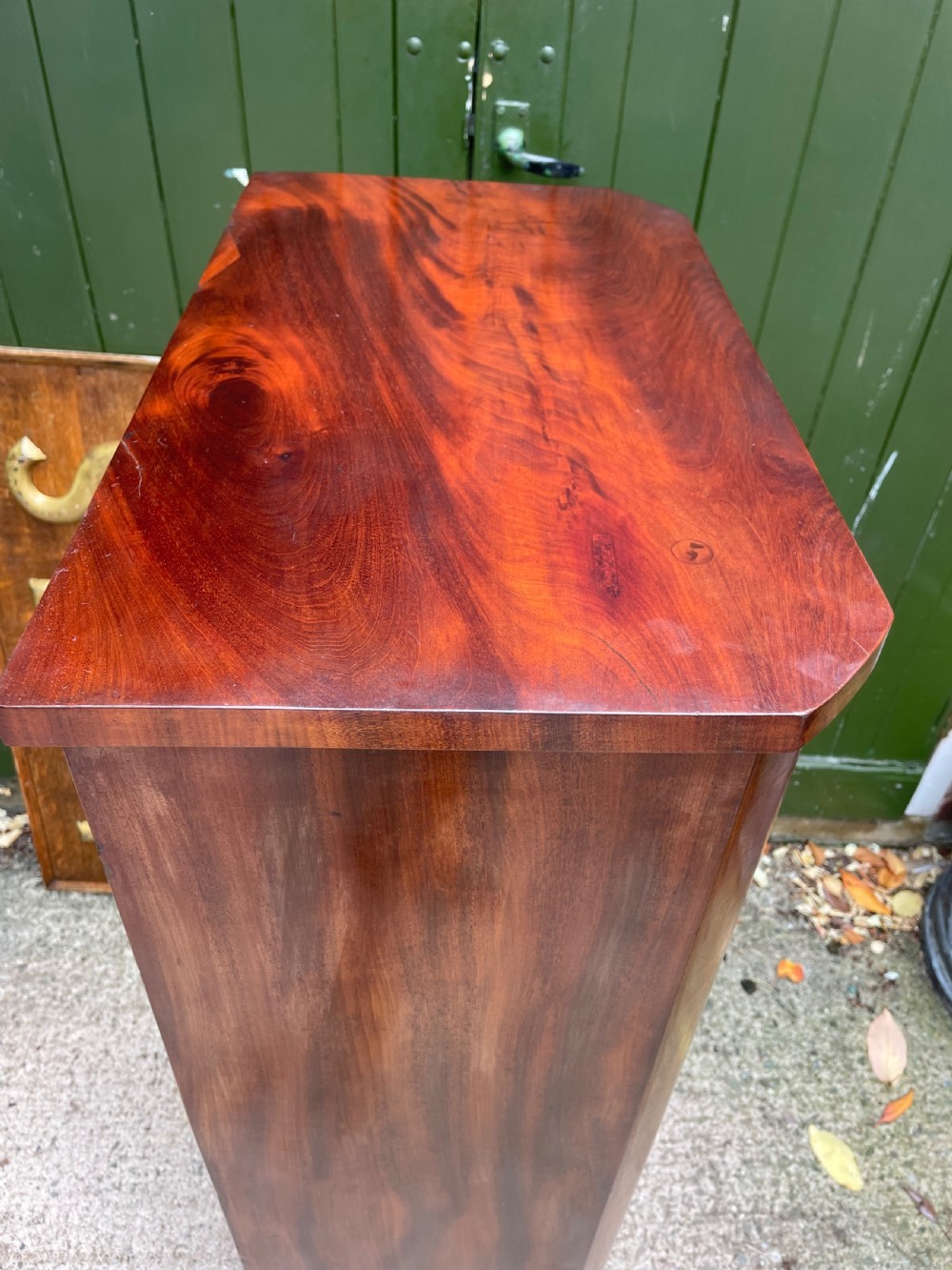 Fine quality early C19th George IV period mahogany pedestal chest of 8 drawers. View XIV
