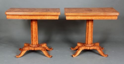 Antique Pair of Card Tables