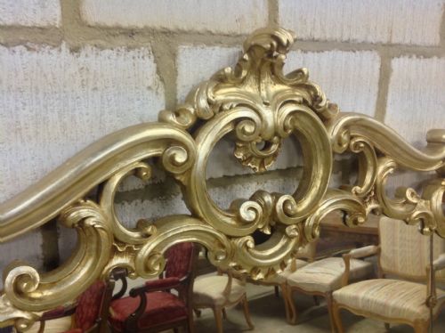 LARGE SILVER GILT MIRROR - ADDITIONAL PHOTO 3
