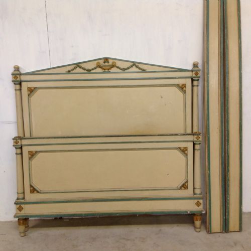 french empire painted bed - CATEGORY: ANTIQUE BEDS - DATED 1860