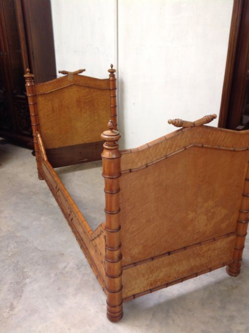 bamboo single bed - CATEGORY: ANTIQUE BEDS - DATED 1880