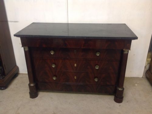 empire french commode - CATEGORY: ANTIQUE FURNITURE - DATED 1860