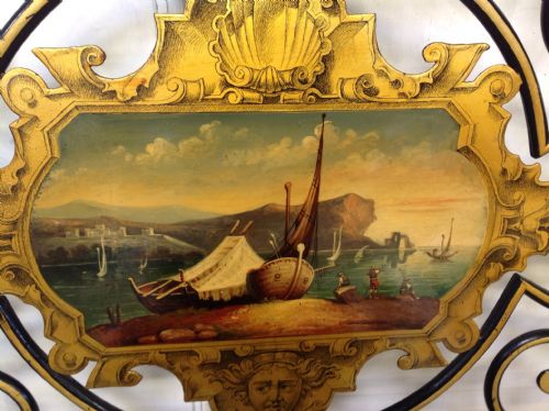 PAINTED ITALIAN MARRIAGE BED - ADDITIONAL PHOTO 2