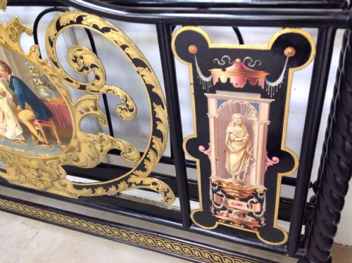 PAINTED ITALIAN MARRIAGE BED - ADDITIONAL PHOTO 6