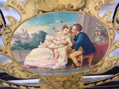 PAINTED ITALIAN MARRIAGE BED - ADDITIONAL PHOTO 7