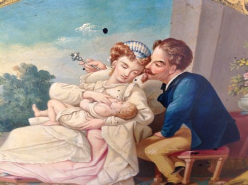 PAINTED ITALIAN MARRIAGE BED - ADDITIONAL PHOTO 8