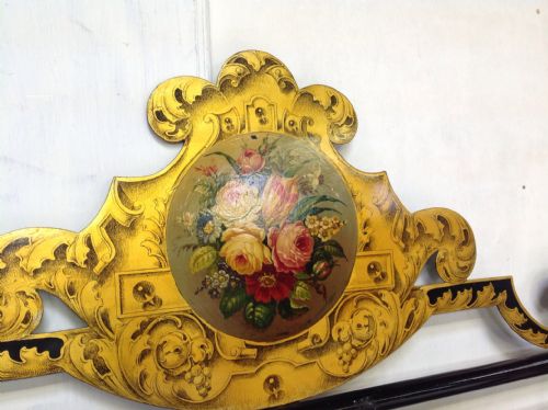 PAINTED ITALIAN MARRIAGE BED - ADDITIONAL PHOTO 5